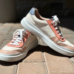 Cole Haan Cream and Pink Sneakers Modern Comfort